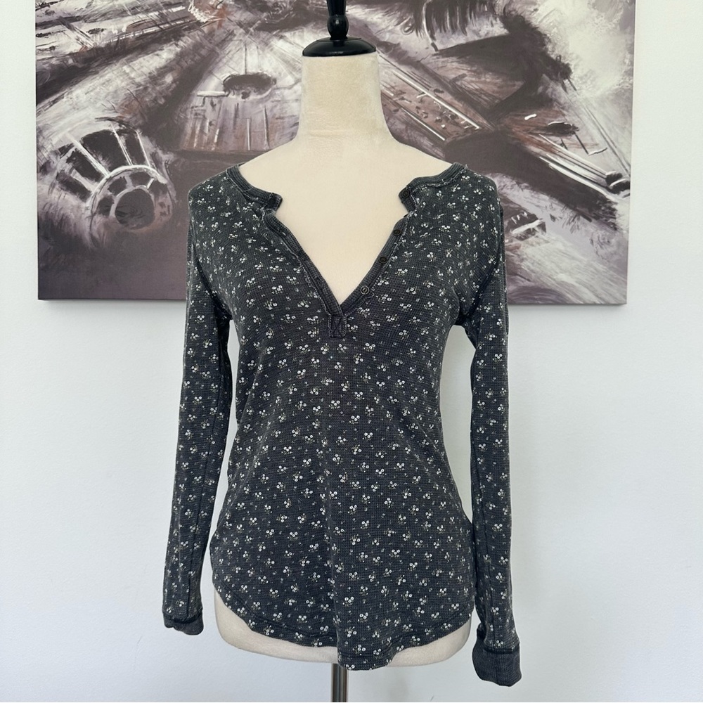 Cottage core floral long sleeve top